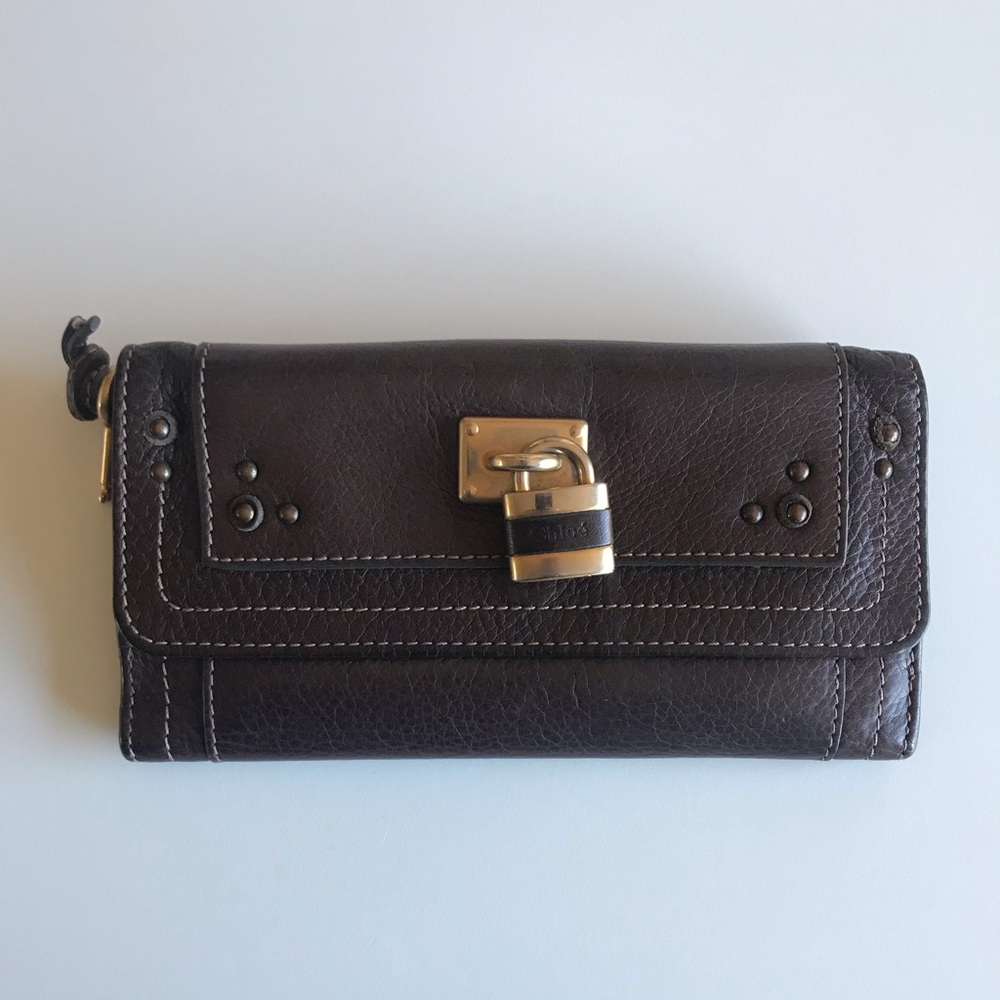 Chloe Long Paddington Leather Wallet